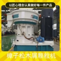 樟子松木屑顆粒機 產(chǎn)品特性運行穩(wěn)定 產(chǎn)品別名立式環(huán)模制粒機