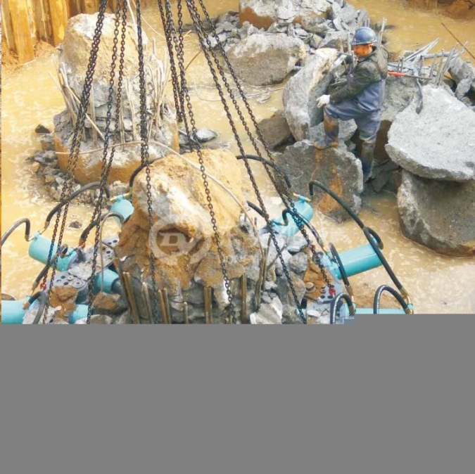 北奕液壓破樁機破碎樁頭機械靜音高效液壓破樁機