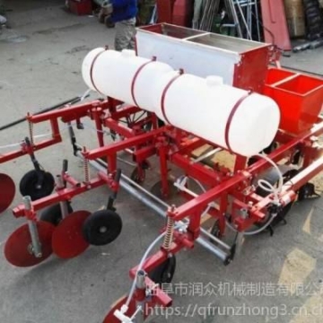 谷子覆膜播種機 兩行播種蓋膜機 穴播覆膜機
