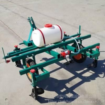 宏興牌手扶車帶噴藥覆膜機 農(nóng)用多用途地膜覆蓋機