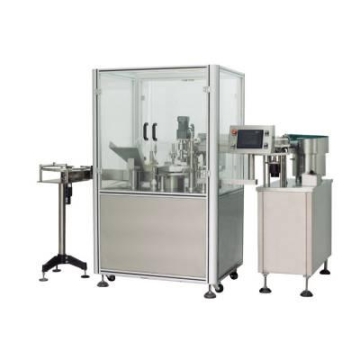 RFXG-40A熱灌裝 封膜 旋蓋聯(lián)動機(jī)，化妝品類膏體灌裝旋蓋機(jī)生產(chǎn)商，藥膏軟膏灌裝機(jī)