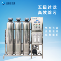 沃藍(lán)水處理兩級反滲透純水設(shè)備，純凈水設(shè)備