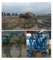 江淮新技術挖機液壓泥漿泵-JHW220鉸刀攪拌潛水沙漿泵