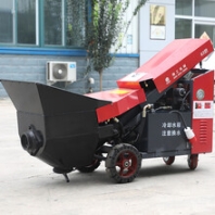 陜西西安臥式液壓細(xì)砂漿混凝土上料機(jī)自動(dòng)行走二次構(gòu)造柱泵小型斜式砂漿泵