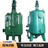 國海 軟化水設(shè)備前置改性纖維球過濾器定制 15噸水處理除濁含油水