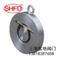 H74H/W-16C/P對(duì)夾式止回閥薄型不銹鋼304/316碳鋼