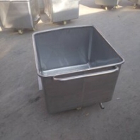 200型304不銹鋼料車(chē)食品肉斗運(yùn)料車(chē)滾揉機(jī)裝料車(chē)
