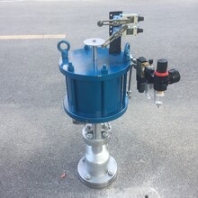 鑄鋼滬工閥門不銹鋼氣動上展式放料閥罐底閥FL641W-16P