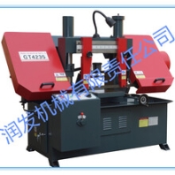 雙立柱GT4235液壓金屬帶鋸床，鋸切速度快、高效、節(jié)能；鋸窄縫，節(jié)材