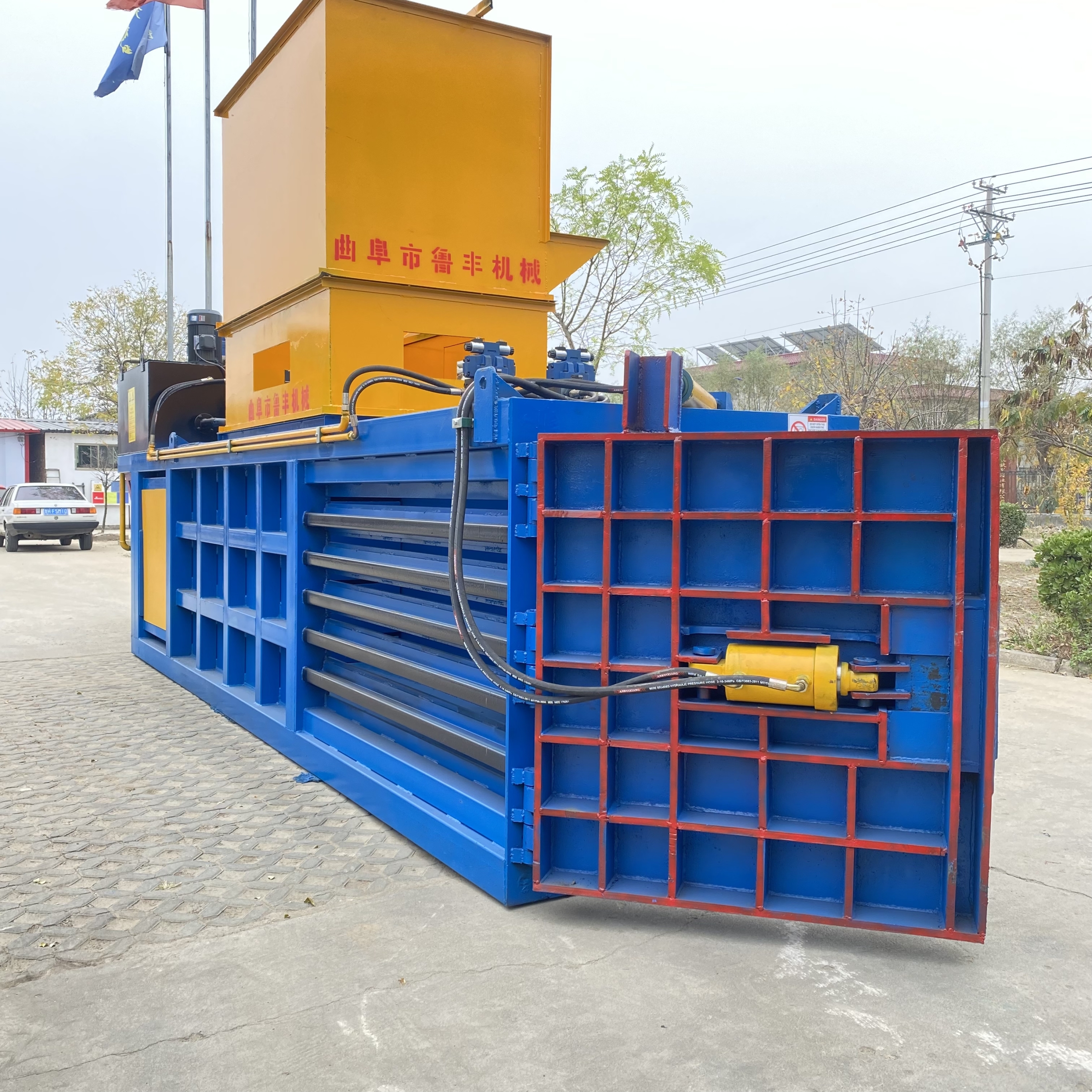 河南焦作型廢紙箱廢紙皮紙殼擠壓打包機(jī)