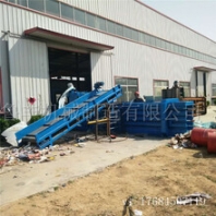 湖南自動(dòng)臥式壓塊機(jī)廢油桶壓扁機(jī)定制