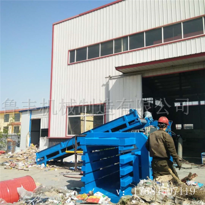 河北臥式廢紙板打包機自動廢紙皮扎捆機售價