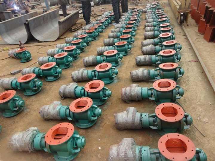 葉輪給料機振動卸料器非標星型卸料器雙側(cè)卸料器