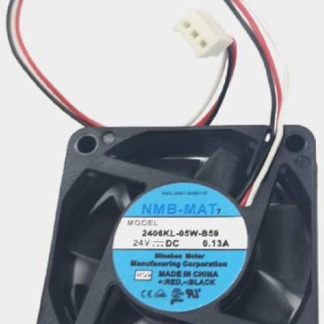 NMB 2406KL-05W-B59 6015 24V 0.13A 6CM 數(shù)控機床發(fā)那科風扇