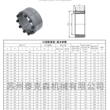國標(biāo)漲套 脹緊套 免鍵套-蘇州泰克森機械 通用配件脹套