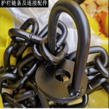 新泰發(fā)黑圓環(huán)鏈條 16mm粗護(hù)欄鏈條標(biāo)準(zhǔn) 護(hù)欄連接緊固件廠家