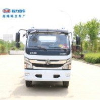 6-8方擺臂垃圾車_國六大多利卡擺臂吊裝垃圾箱運輸車價格