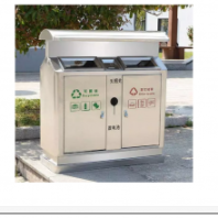 大量不銹鋼垃圾桶使用方便美觀大方簡單明了