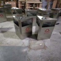 張掖 大理石玫瑰金垃圾桶熱賣 不銹鋼黑石黑金垃圾桶 小區(qū)物業(yè)環(huán)衛(wèi)垃圾桶