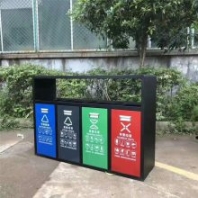 勤銘鋼木環(huán)衛(wèi)垃圾桶 渝中鋼木垃圾桶