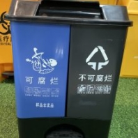賽普廠家批發(fā) 雙色分類垃圾桶 A20L中間腳踩雙桶環(huán)衛(wèi)垃圾桶