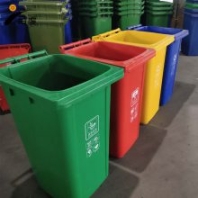 小區(qū)垃圾分類環(huán)衛(wèi)塑料垃圾桶 240升帶輪帶上車功能 全新料