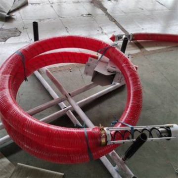 吉林磐石市 糧倉裝袋吸糧機 塑料顆粒軟管上料機 工地輸送設備