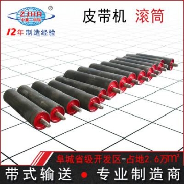 供應(yīng) 礦山用人字形包膠皮帶輸送機(jī)輥?zhàn)?輸送設(shè)備改向頭輪