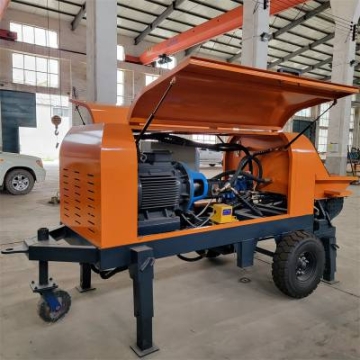 混凝土輸送泵應用領域 微型二次構造柱輸送設備 水泥輸送機