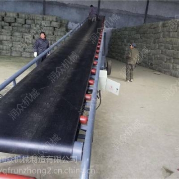 運(yùn)送糧食用皮帶機(jī) 糧庫(kù)出入庫(kù)輸送設(shè)備 來(lái)圖定制皮帶輸送機(jī)