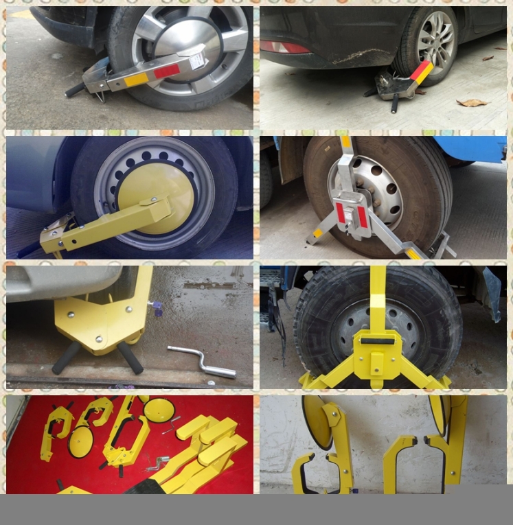 碳素鋼便攜式車輪鎖停車場用具