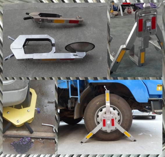 68、吸盤(pán)小型車(chē)輪鎖加油站適用