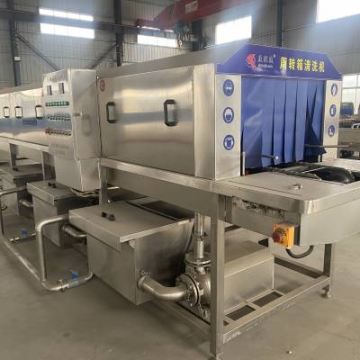 全自動周轉(zhuǎn)筐清洗機 塑料筐 塑料桶清洗設(shè)備 不銹鋼材質(zhì)蛋托清洗機