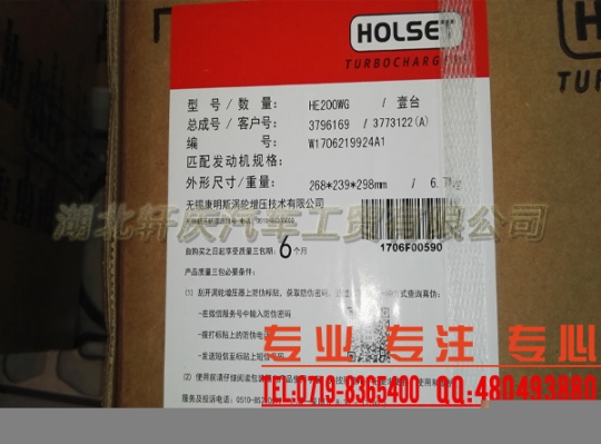 福田康明霍爾賽特增壓器3796169