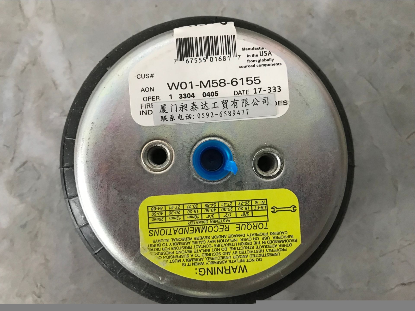 美國FIRESTONE凡士通空氣彈簧W01-M58-6155