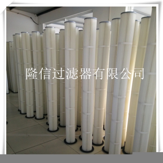 山東2米高覆膜濾筒耐高溫濾筒