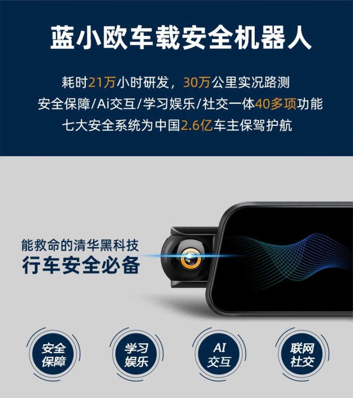 藍小歐車載安全機器人創(chuàng)新科技安全行車新時代