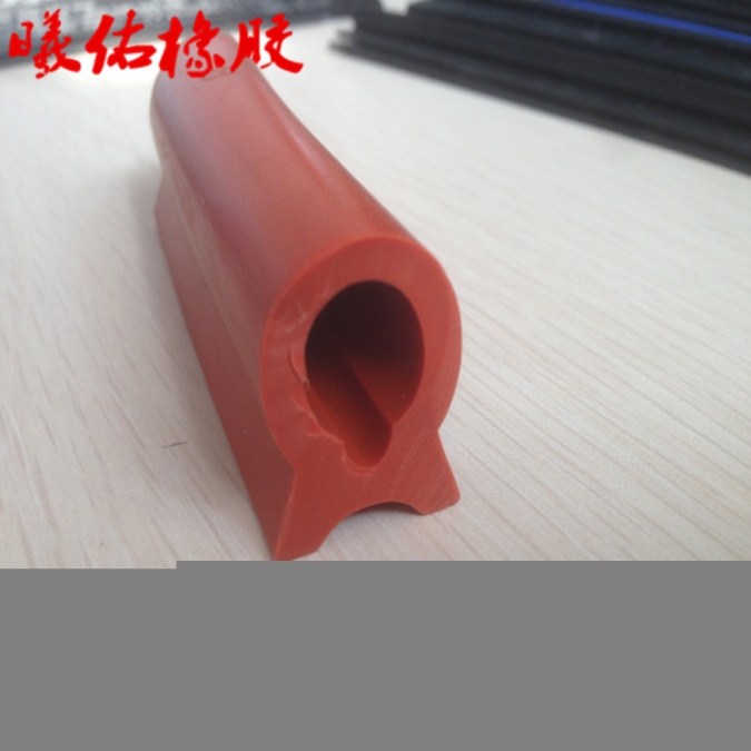 曦佑廠家批發(fā)紅色D型硅膠密封條電器設備硅膠條
