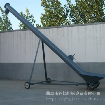 219管徑不銹鋼螺旋輸送機(jī)廠家 食品粉料螺旋提升機(jī)