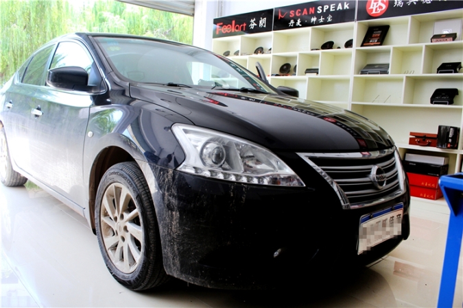 濰坊昌邑日產(chǎn)軒逸汽車音響改裝升級丹麥紳士寶JBL功放