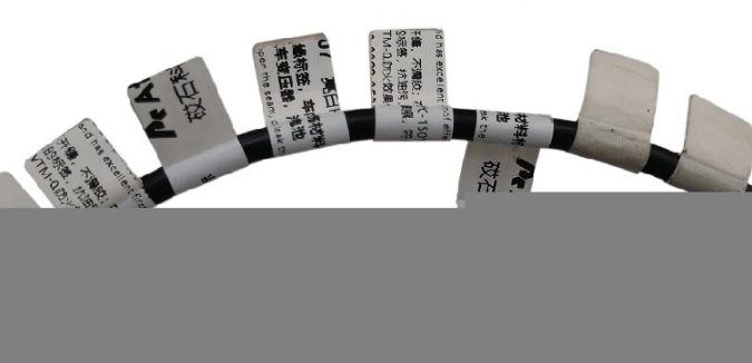 清遠生產(chǎn)線纜線束標簽廠家,強粘不起翹,線纜線束標簽免費拿樣