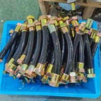 不繡鋼編織防爆穿線管軟管兩端為金屬螺紋活接頭防爆燈安裝軟管