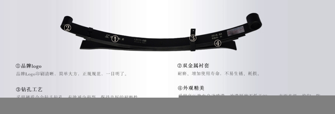 江西昌力SUP9自卸車板簧汽車鋼板彈簧批發(fā)板簧材質(zhì)