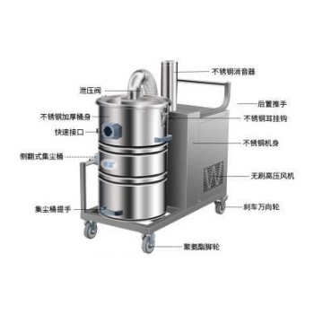 移動式工廠吸塵器H4080B車間木工吸塵機車床打磨柜式大功率工業(yè)吸塵器