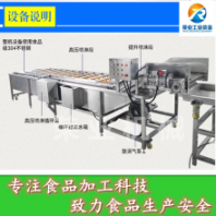 全自動(dòng)果蔬清洗機(jī) 商用酸豆角清洗設(shè)備 預(yù)制菜加工設(shè)備