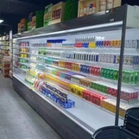 奇力冷鏈設(shè)備超市風(fēng)幕柜商用水果保鮮柜酸奶飲料展示柜冷藏冰柜