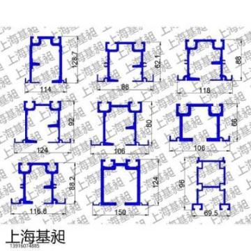 折疊門重型吊軌鋁型材 重型鋁合金導(dǎo)軌彎圓半圓上?；其X鎂合金
