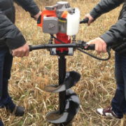 小型便捷式植樹挖坑機 園林種植機械 新款大功率打孔機 樂豐牌