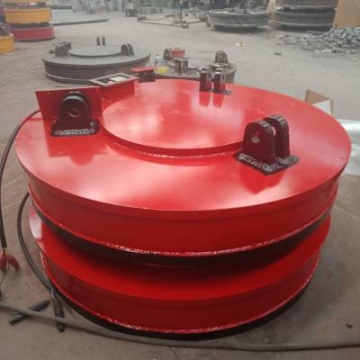 高頻強(qiáng)磁電磁吸盤吸力大電磁鐵φ120廢鋼起重吸鐵器