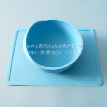 防灑防滑硅膠喂食盆 JY吸盤寵物碗 小狗泰迪吉娃娃貴賓犬狗盆